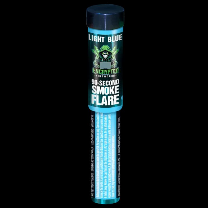 Light Blue Handheld Smoke Flare 90 Seconds